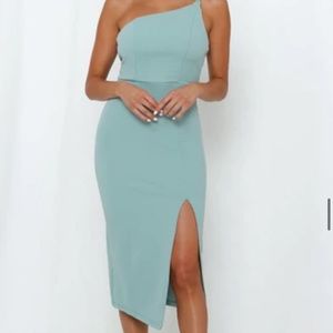 Hello Molly Taking It Back Dress in Sage Size M